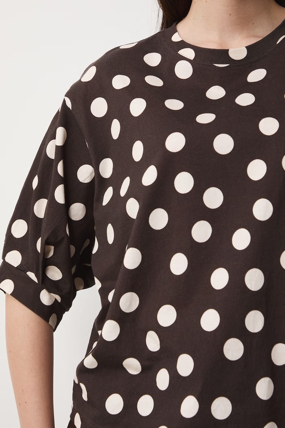 T-shirt damski bawełniany RS26-TSD071 brązowy