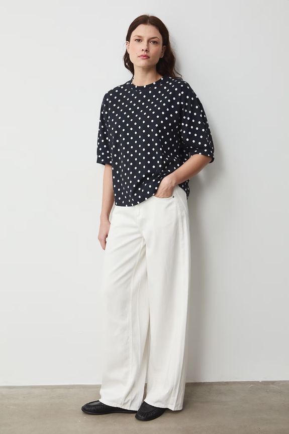 T-shirt damski bawełniany czarny RS26-TSD071