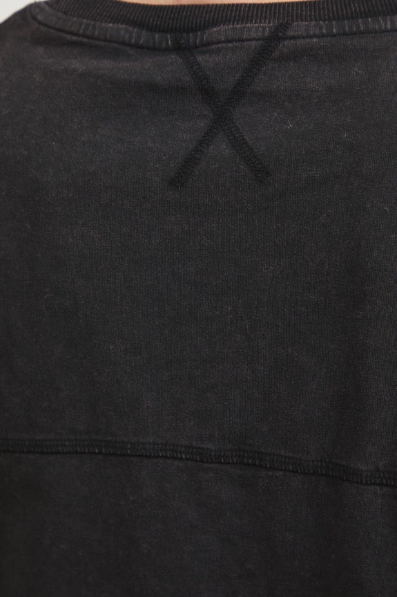 T-shirt damski bawełniany z efektem sprania RS26-TSD080 szary