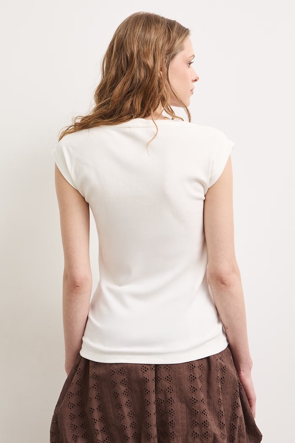 Odzież Medicine T-shirt damski z modalem RS26-TSD090 beżowy