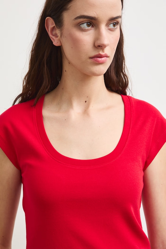 Medicine t-shirt damski z modalem RS26-TSD090 czerwony