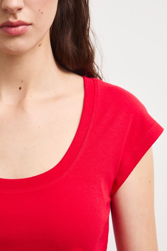 T-shirt damski z modalem RS26-TSD090