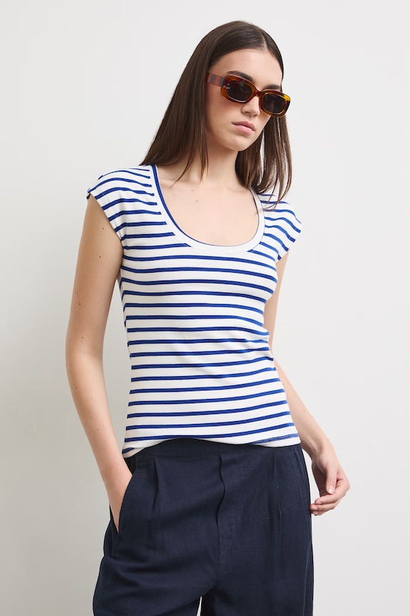 Medicine T-shirt damski z modalem niebieski RS26-TSD090