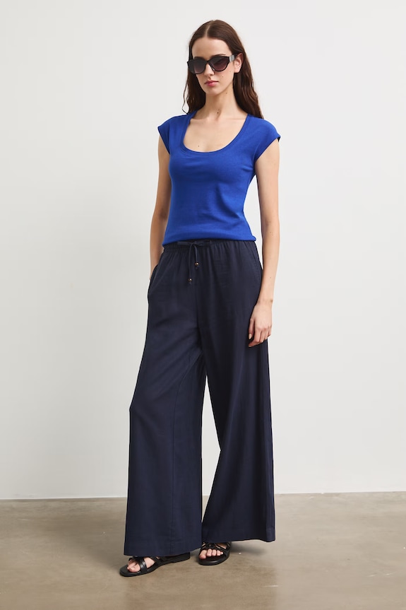 Medicine T-shirt damski z modalem niebieski RS26-TSD090