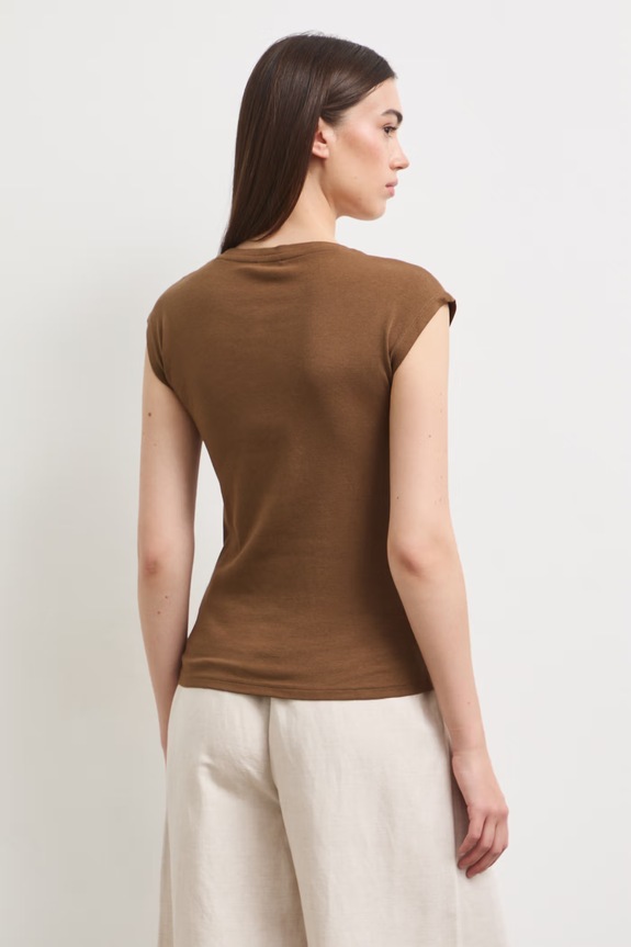 Oblečenie Tričko dámske s modalom RS26-TSD090 hnedá