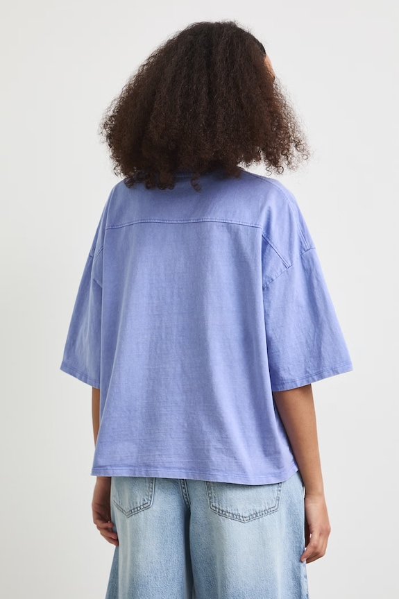Odzież Medicine T-shirt oversize damski bawełniany RS26-TSD0A0 fioletowy