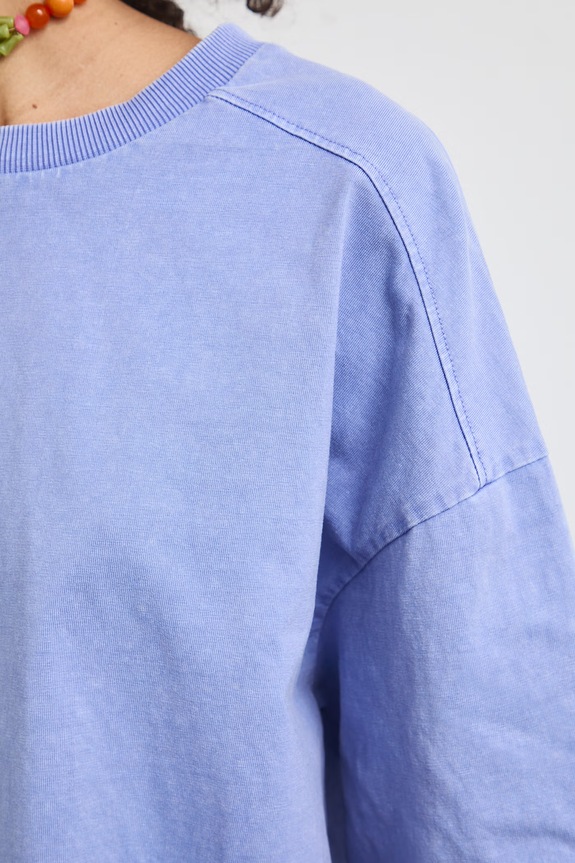 Medicine T-shirt oversize damski bawełniany RS26-TSD0A0 fioletowy