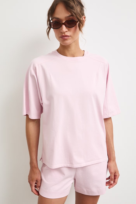 Oversize tričko dámské bavlněné RS26-TSD0A2 fialová RS26