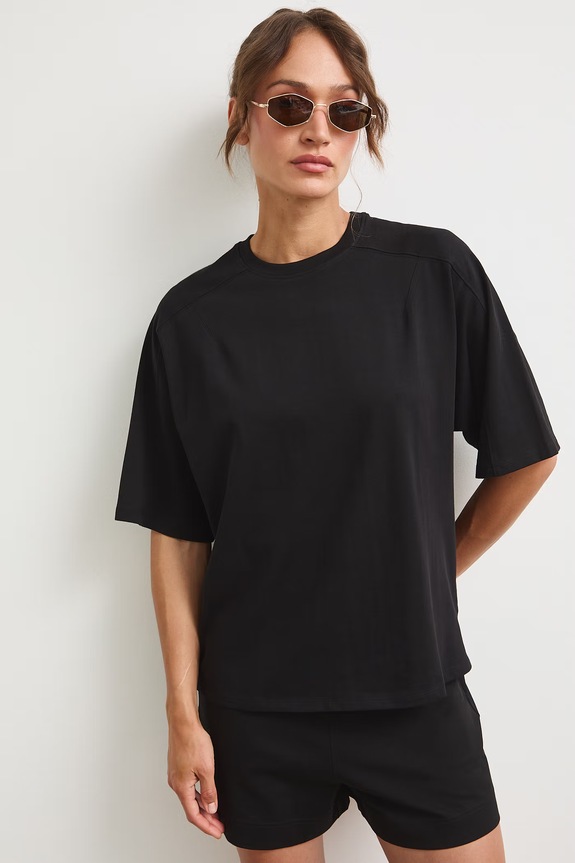 Oversize tričko dámské bavlněné RS26-TSD0A2 černá RS26