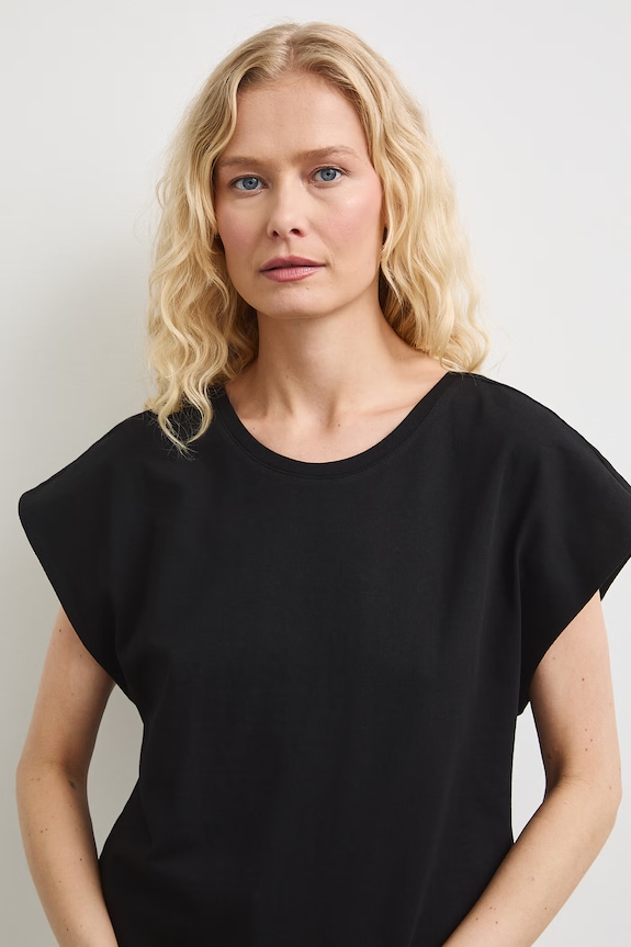 Medicine t-shirt damski bawełniany czarny RS26-TSD0B0