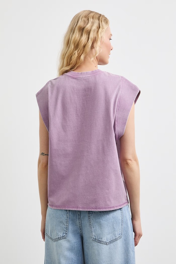 Odzież Medicine t-shirt damski bawełniany RS26-TSD0B1 fioletowy