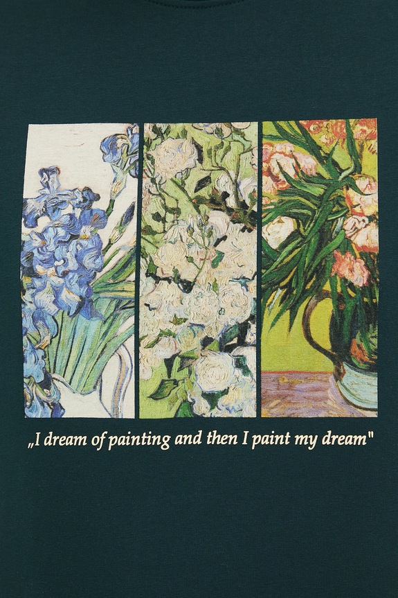 T-shirt bawełniany damski z elastanem z kolekcji Eviva L'arte RS26-TSD261