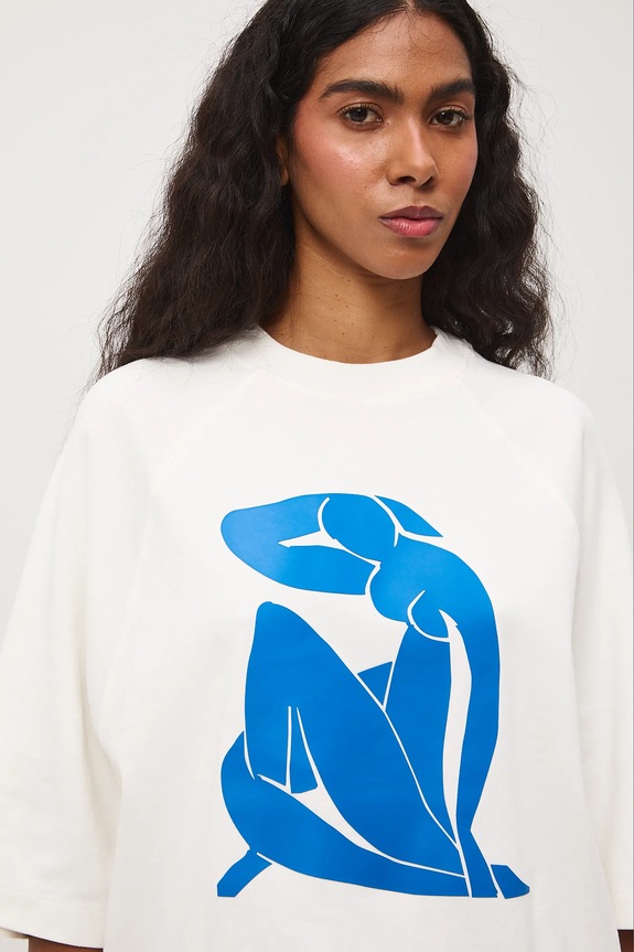 T-shirt bawełniany damski z kolekcji Eviva L'arte RS26-TSD263 beżowy