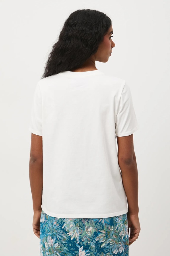 T-shirt damski z kolekcji Eviva L'arte beżowy RS26-TSD264