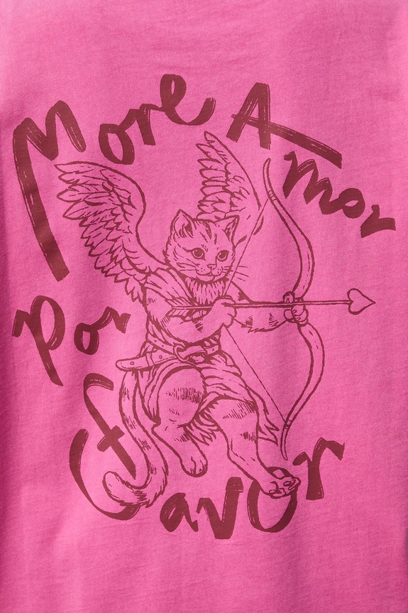 Bavlnené tričko dámske z kolekcie Valentine’s Day RS26-TSD282 ružová