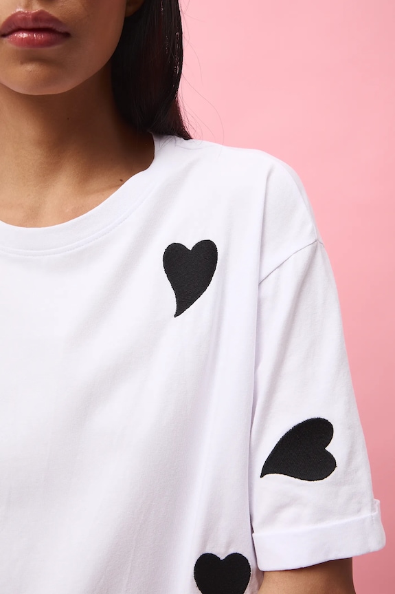Tričko dámské z kolekce Valentine’s Day RS26-TSD285 bílá
