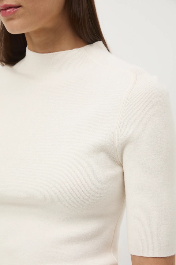 Tričko dámske rebrovaný RS26-TSD306 béžová