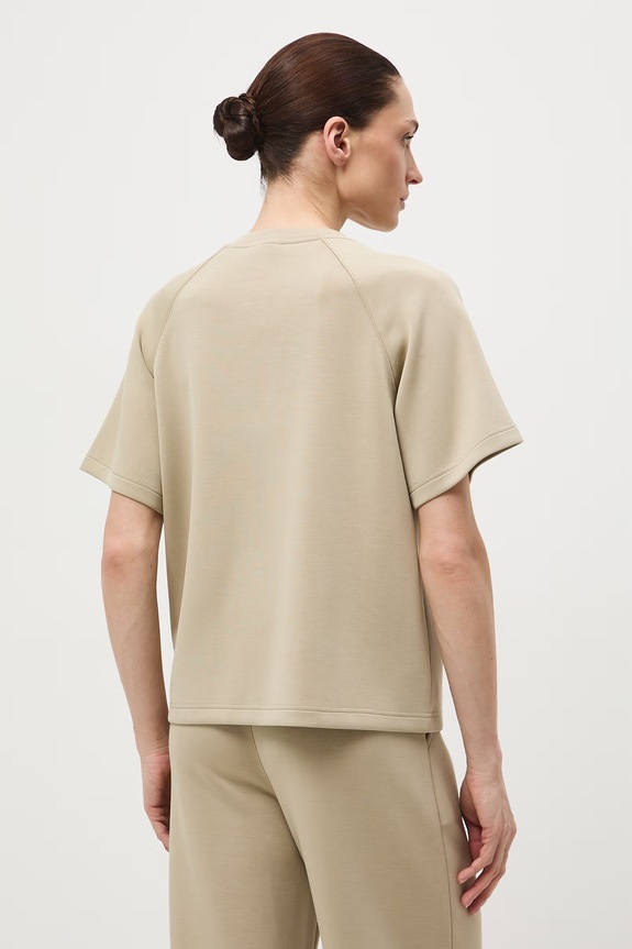 Odzież T-shirt damski interlock z modalem gładki RS26-TSD402 zielony