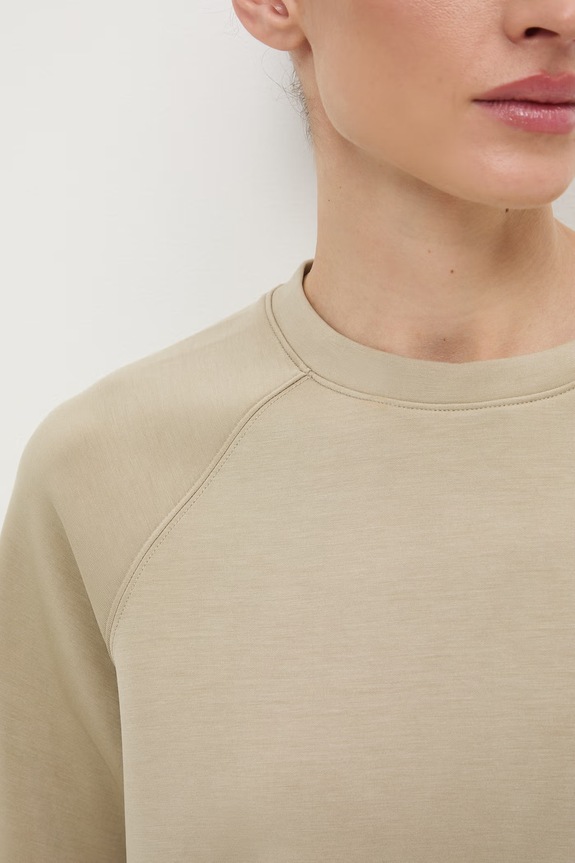 T-shirt damski interlock z modalem gładki RS26-TSD402 zielony
