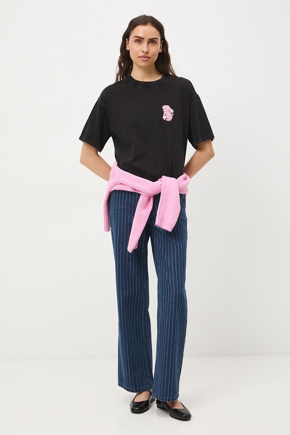 Îmbrăcăminte Medicine tricou oversized pentru femei, din bumbac RS26-TSD454 gri