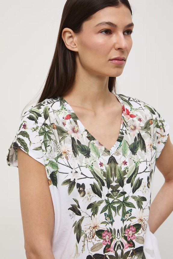 T-shirt damski bawełniany biały RS26-TSD500