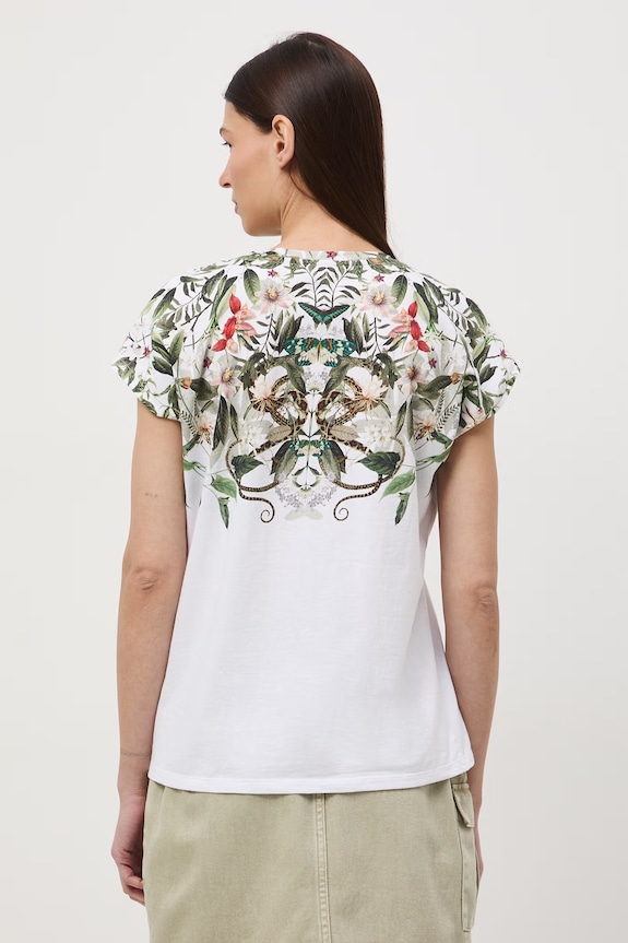 Odzież T-shirt damski bawełniany RS26-TSD500 biały