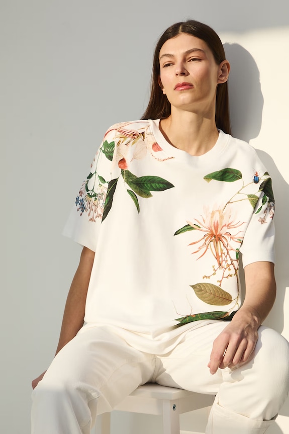 Medicine t-shirt oversize damski bawełniany biały RS26-TSD501