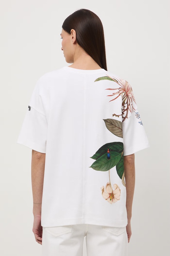 Odzież Medicine t-shirt oversize damski bawełniany RS26-TSD501 biały