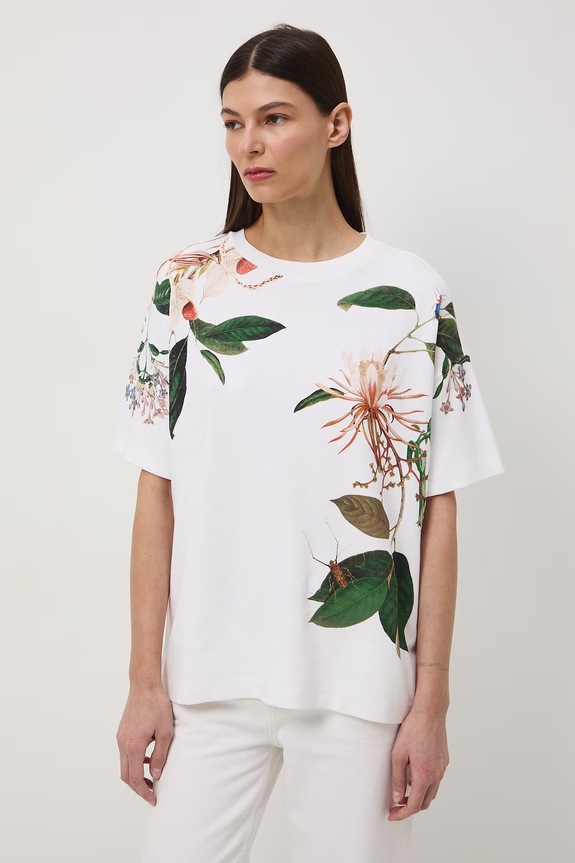 Medicine t-shirt oversize damski bawełniany biały RS26-TSD501