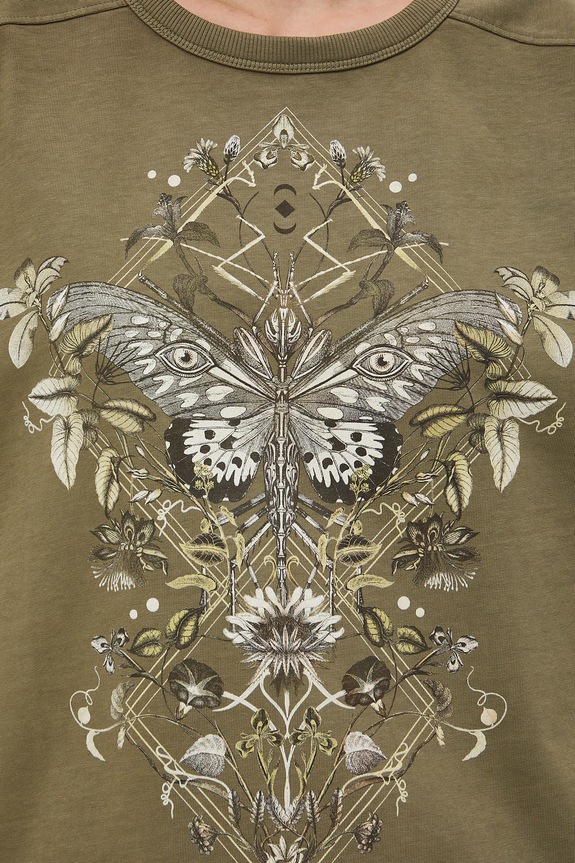 T-shirt damski bawełniany RS26-TSD503 zielony