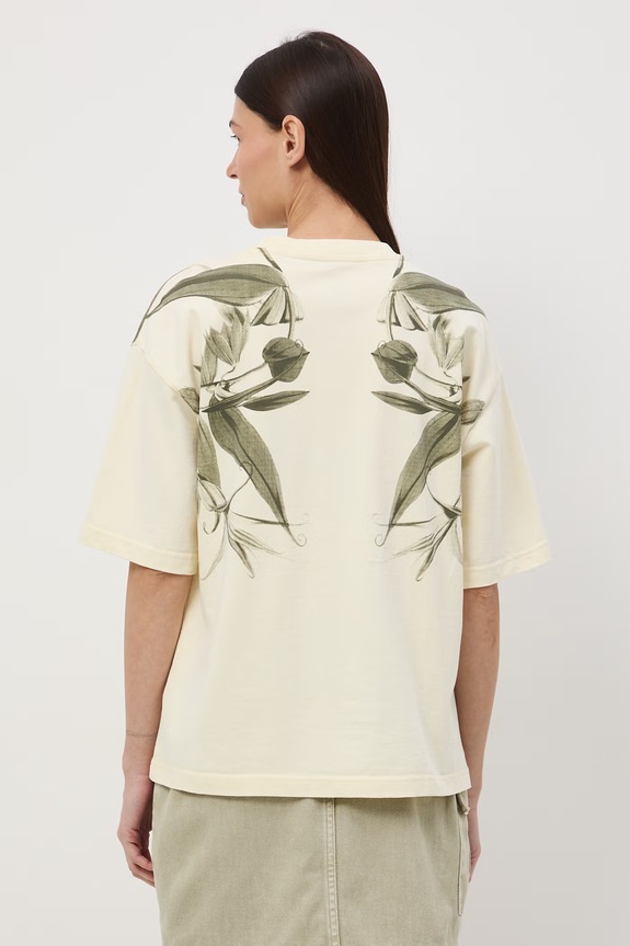 Odzież Medicine t-shirt oversize damski bawełniany RS26-TSD507 żółty