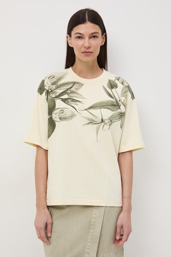 Medicine t-shirt oversize damski bawełniany żółty RS26-TSD507