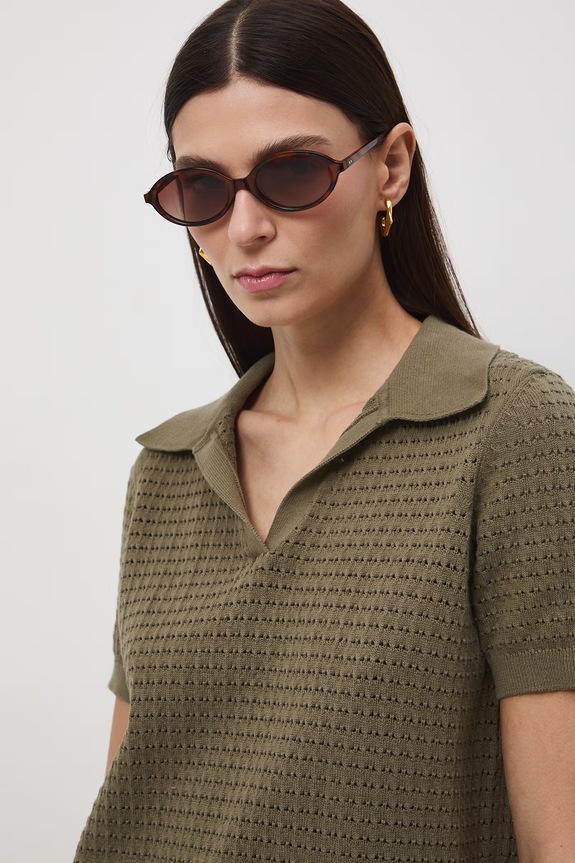 T-shirt damski bawełniany RS26-TSD509 zielony
