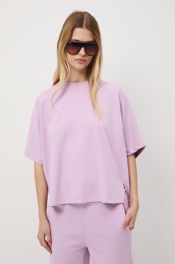 T-shirt damski fioletowy RS26-TSD603