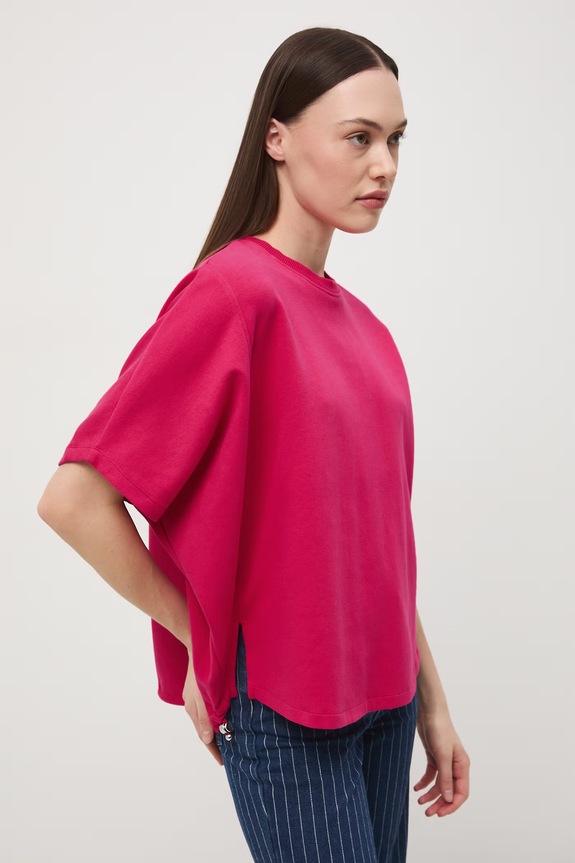 T-shirt damski RS26-TSD603 różowy RS26