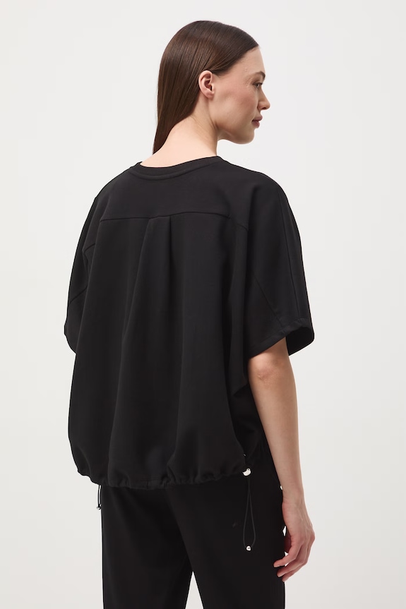 T-shirt damski czarny RS26-TSD603