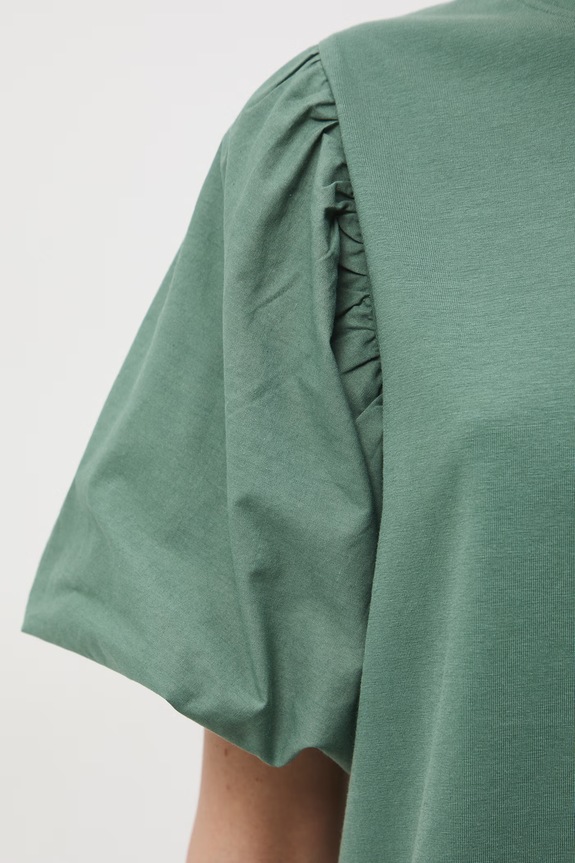 T-shirt damski bawełniany z elastanem RS26-TSD604 zielony