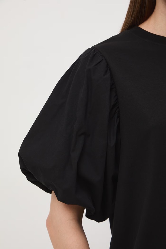 T-shirt damski bawełniany z elastanem RS26-TSD604 czarny
