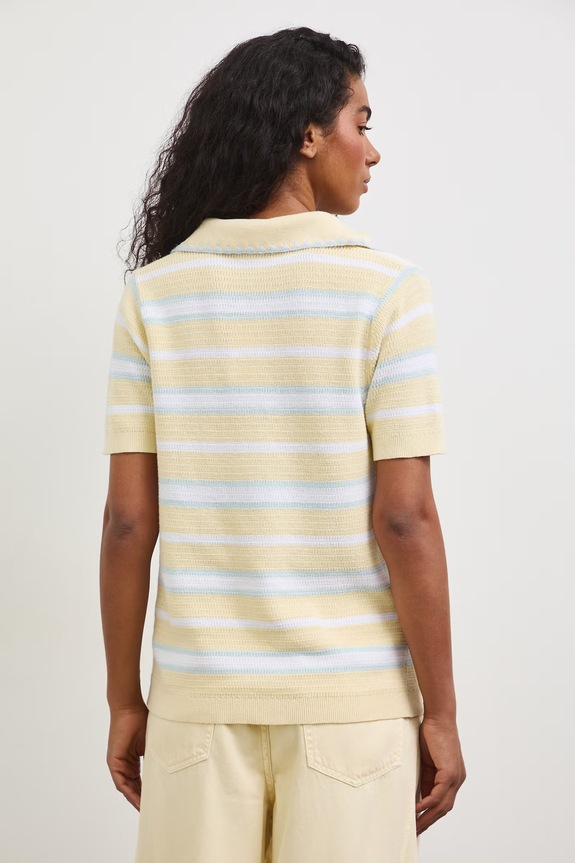 Odzież T-shirt swetrowy damski bawełniany RS26-TSD804 żółty