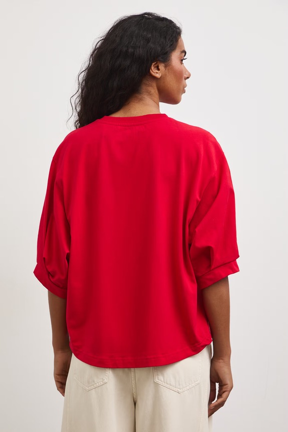 Odzież Medicine T-shirt damski bawełniany z elastanem RS26-TSD814 czerwony