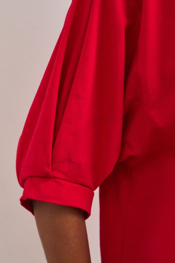 Medicine T-shirt damski bawełniany z elastanem RS26-TSD814 czerwony