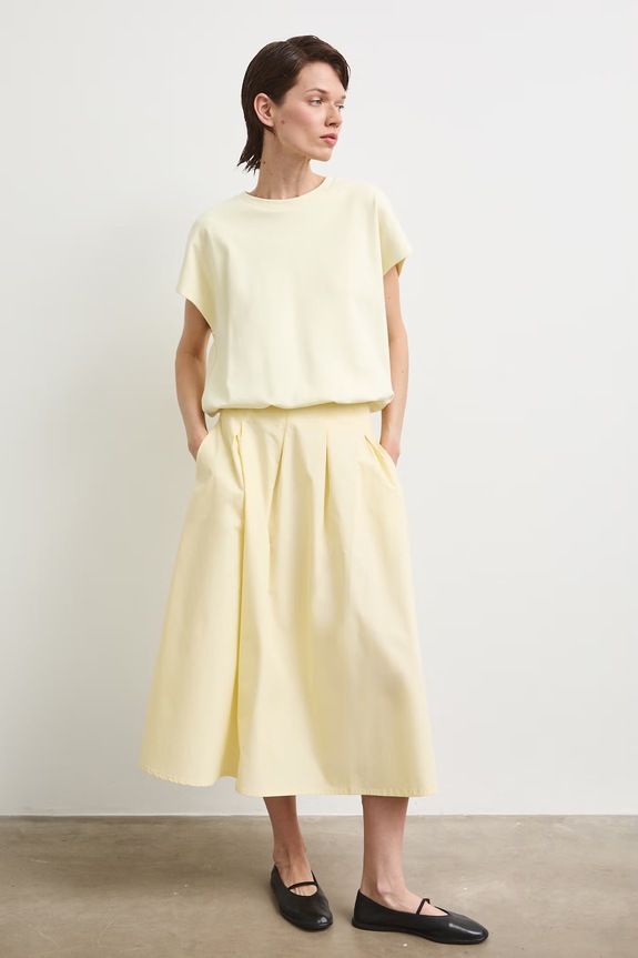 Medicine T-shirt oversize damski bawełniany z elastanem RS26-TSD815 żółty RS26
