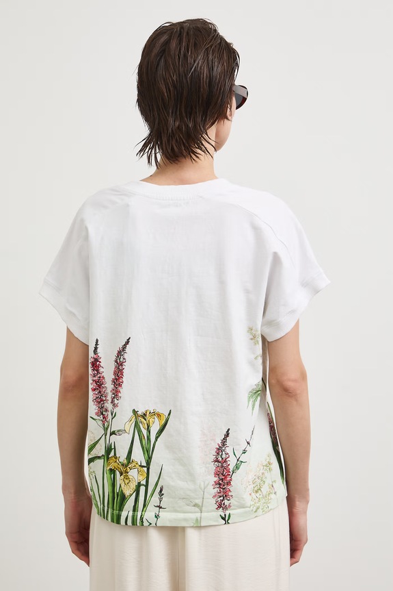 Medicine T-shirt oversize damski bawełniany z elastanem multicolor RS26-TSD851
