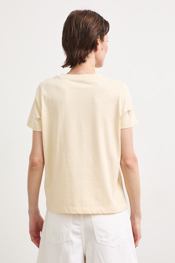 T-shirt damski bawełniany z kolekcji Bieszczadzki Park Narodowy x Medicine beżowy RS26-TSD856