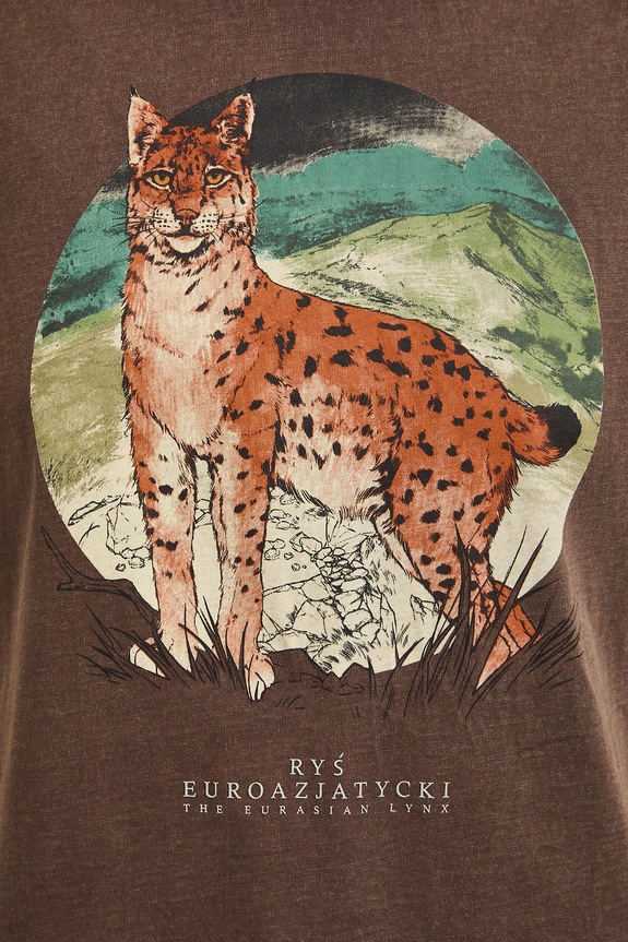 T-shirt damski bawełniany z kolekcji Bieszczadzki Park Narodowy x Medicine RS26-TSD857