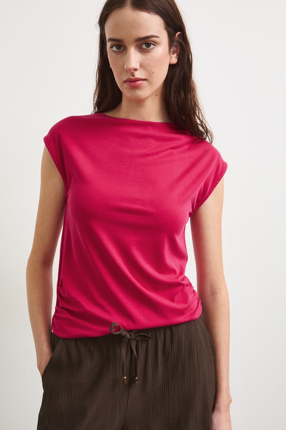 Medicine T-shirt damski z modalem RS26-TSD910 czerwony RS26