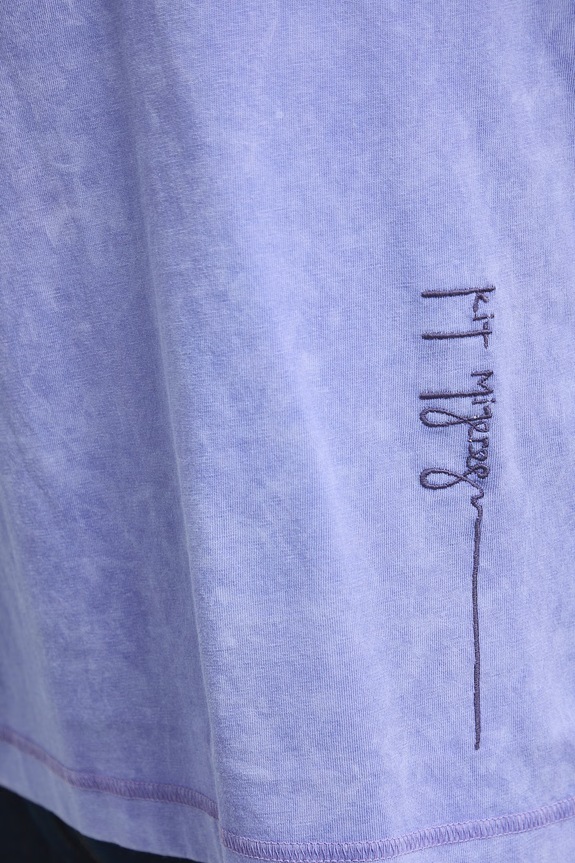 Medicine T-shirt oversize damski bawełniany RS26-TSDA51 fioletowy