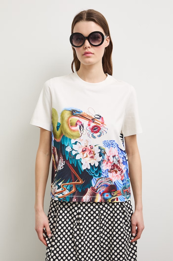 Odzież Medicine T-shirt damski bawełniany z elastanem RS26-TSDA53 multicolor