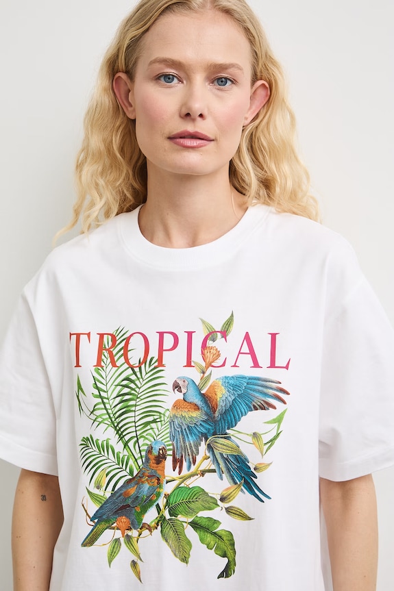 Medicine T-shirt damski bawełniany biały RS26-TSDB10