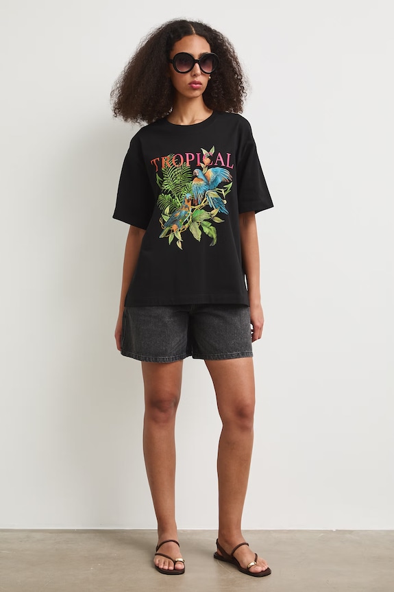Medicine T-shirt damski bawełniany RS26-TSDB10 czarny RS26